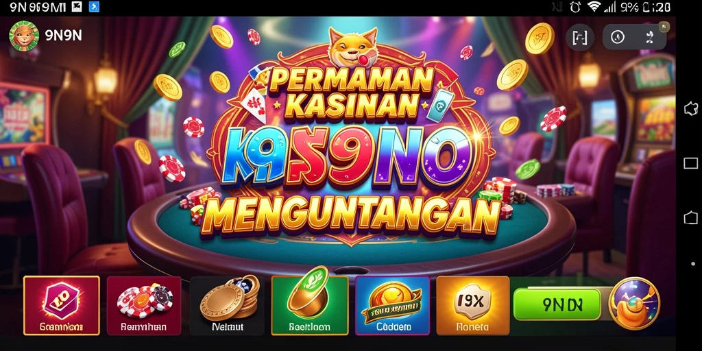 Tampilan screenshot <strong>9N9N</strong> menunjukkan keseruan permainan Kasino yang memikat.