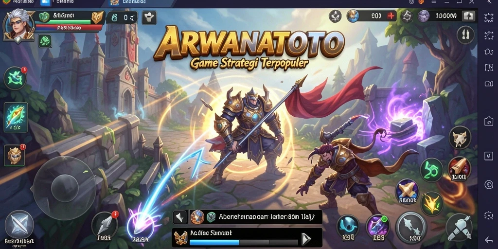 Tampilan gameplay ARWANATOTO yang penuh strategi dan kolaborasi.
