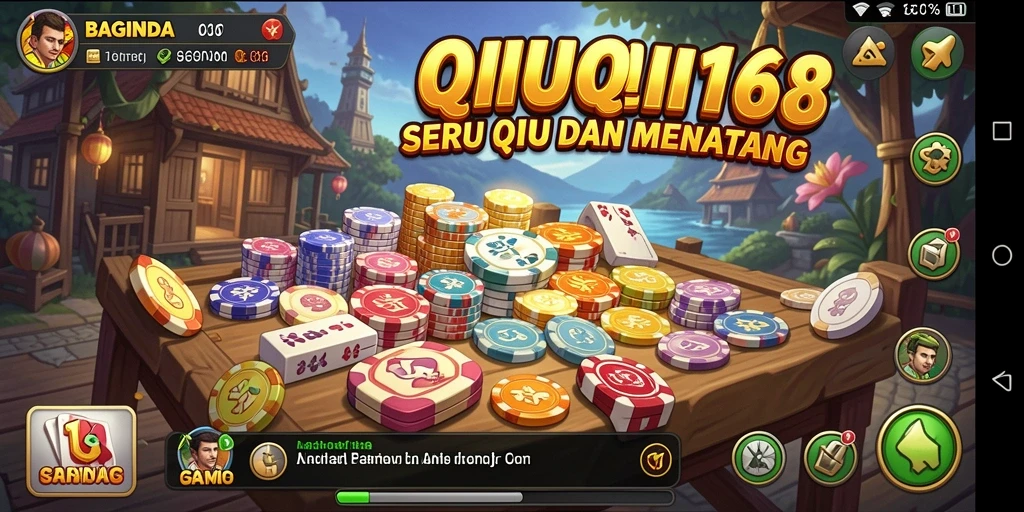 Screenshot gameplay BAGINDA168 yang menampilkan aksi seru QiuQiu.