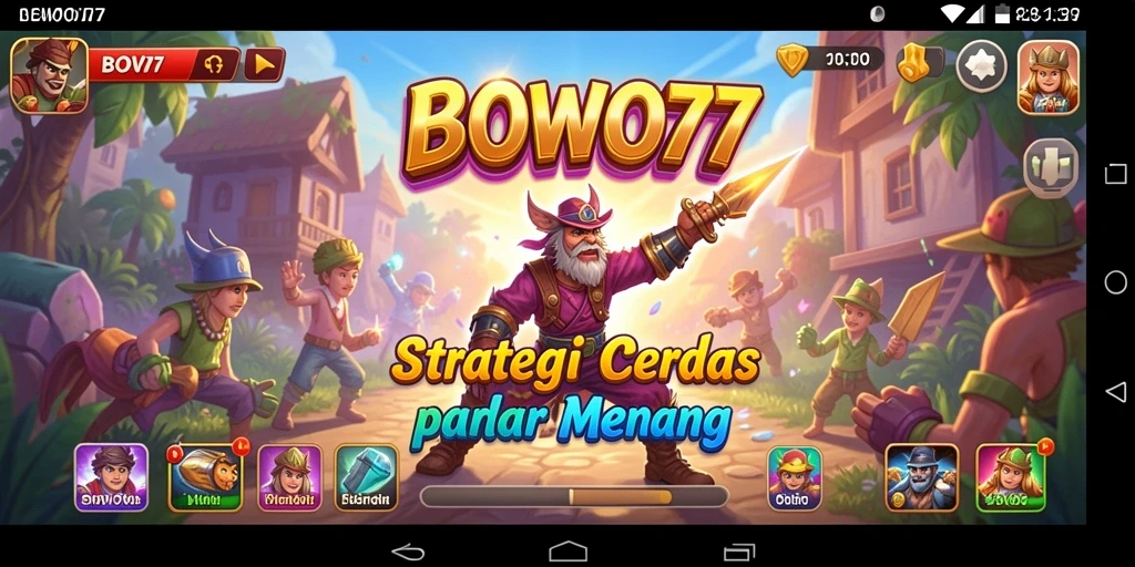 Tampilan menarik gameplay strategi BOWO77.