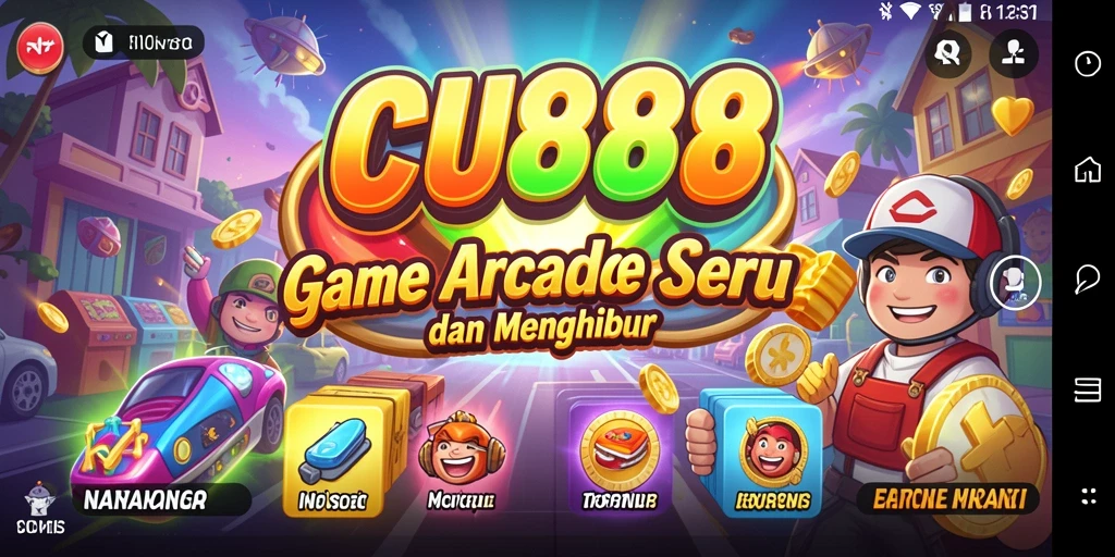 Tampilan gameplay seru dalam CU888 yang penuh warna dan tantangan.
