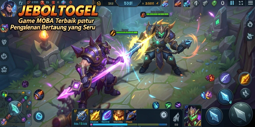 Screenshot gameplay seru JEBOLTOGEL dengan aksi tim yang mendebarkan.