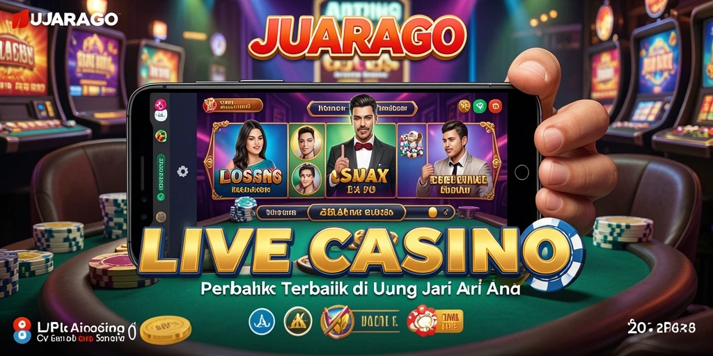 Tampilan gameplay JUARAGO yang menakjubkan di Live Casino.