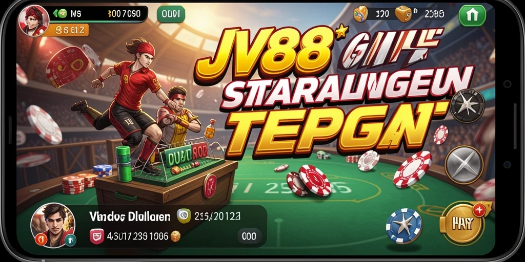 Tampilan gameplay JV88 yang menarik dan seru saat bertaruh.
