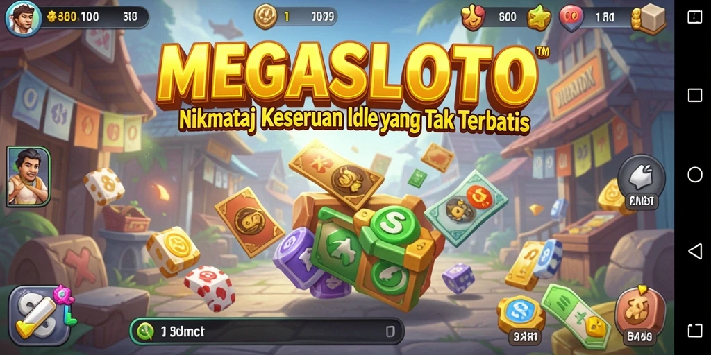 Tampilan gameplay MEGASLOTO yang menarik dan santai.