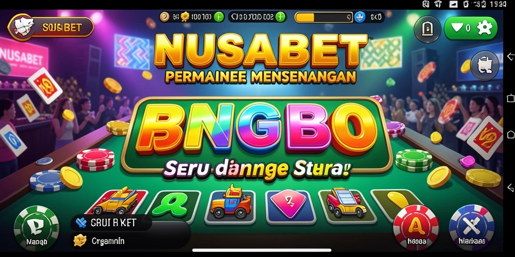 Tampilan gameplay NUSABET yang menarik dalam permainan Bingo.