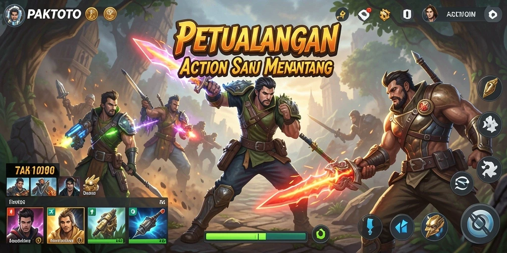 Screenshot PAKTOTO menampilkan aksi seru dalam gameplay yang mendebarkan.