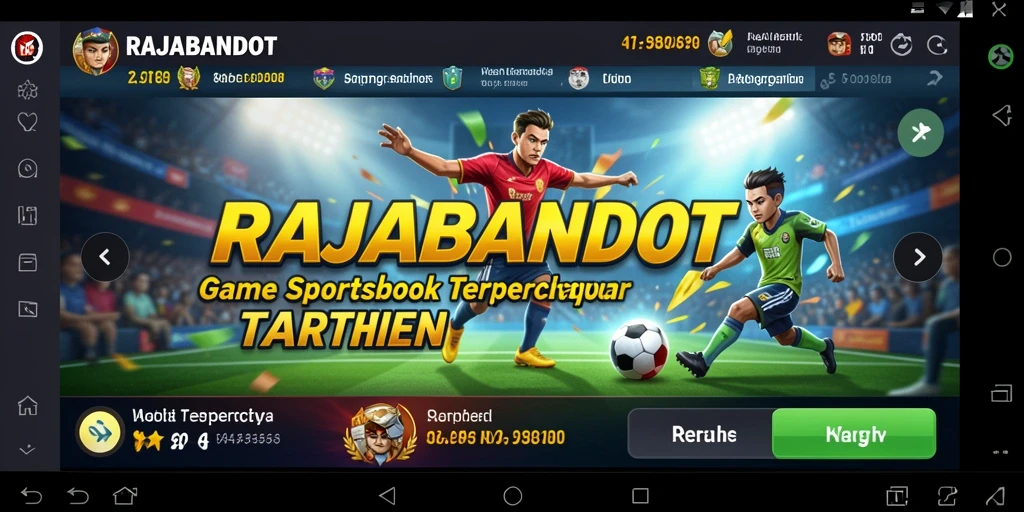 Tampilan gameplay RAJABANDOT yang interaktif dan menarik.