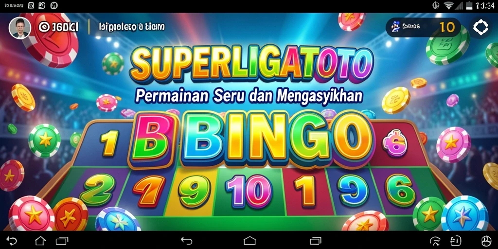 Screenshot gameplay SUPERLIGATOTO yang penuh warna dan seru.